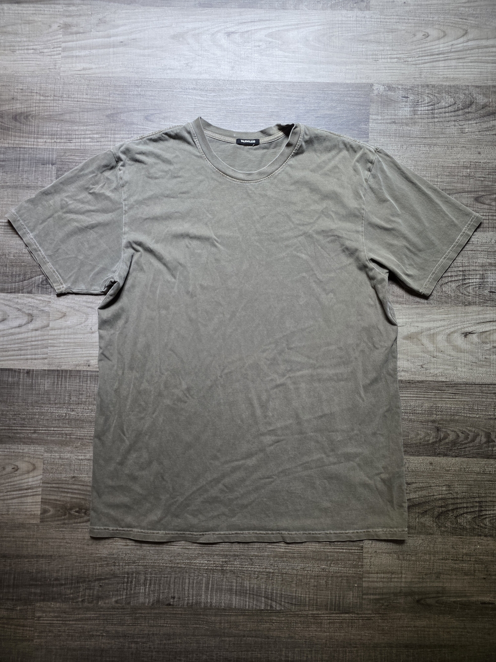 TALENTLESS Men's Stonewash Taupe Short Sleeve Tee